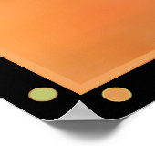 Gelukkige Halloween Black Cat en Acrobat Poster (Hoek)