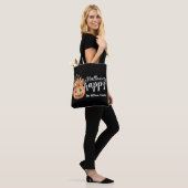 Gelukkige Halloween Bloemenpompoen gepersonaliseer Tote Bag (Op model)