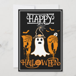GELUKKIGE HALLOWEEN BOO WITTE GEEST GRIEZELIG FEes Kaart
