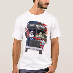 gelukkige Halloween bus shirt Feestmensen