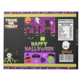 Gelukkige Halloween Chip Bag Wrappers Party Favori Notitieblok (Voorkant)