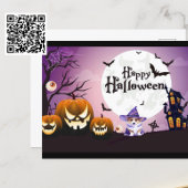 Gelukkige Halloween Corgi Witch Briefkaart