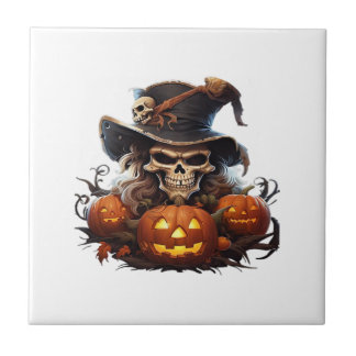 Gelukkige Halloween-dag - Grappige Halloween Klass Tegeltje