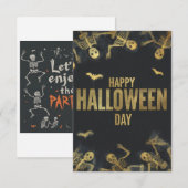 Gelukkige Halloween-dag Kaart (Voorkant / Achterkant)