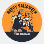 Gelukkige Halloween dank u gunst cadeau Ronde Sticker (Voorkant)