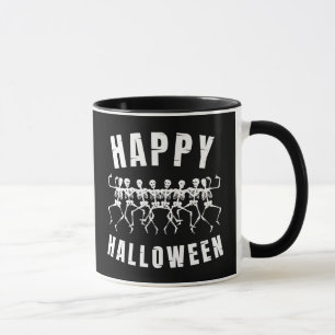 GELUKKIGE HALLOWEEN DANSEDERDE SKELETTEN MOK