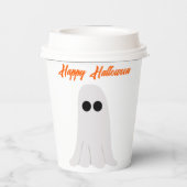 Gelukkige Halloween-document kop Papieren Bekers (Achterkant)