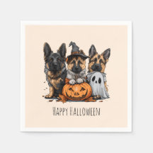 Gelukkige Halloween Duitse Herder Honden