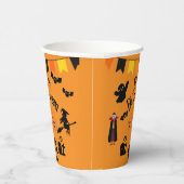 Gelukkige Halloween en Halloween Karakters Documen Papieren Bekers (Rechts)
