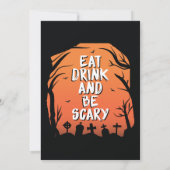 gelukkige Halloween-feestuitnodiging Aankondiging (Achterkant)