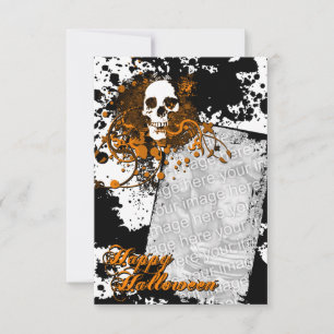 Gelukkige Halloween-fotokaart : Hi-Fi Skull 2 Kaart