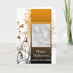 gelukkige Halloween fotokaart: silhouscreen Kaart
