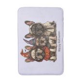 Gelukkige Halloween Franse Bulldogs Badmat (Voorkant Verticaal)