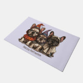 Gelukkige Halloween Franse Bulldogs Deurmat (Schuin)
