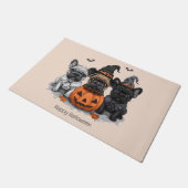 Gelukkige Halloween Franse Bulldogs Deurmat (Schuin)