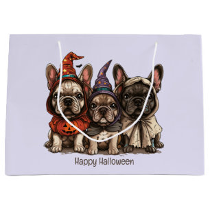 Gelukkige Halloween Franse Bulldogs Groot Cadeauzakje