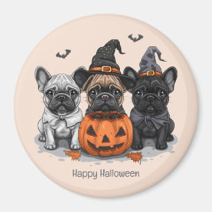 Gelukkige Halloween Franse Bulldogs Magneet