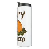 Gelukkige Halloween Ghost -Halloween kostuum Pumki Thermosbeker (Geroteerd rechts)