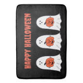 Gelukkige Halloween Ghosts met Jack-o-Lanterns Badmat (Voorkant Verticaal)