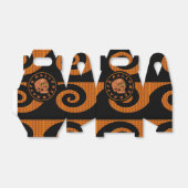 Gelukkige Halloween Glitter schedel Gable Favor Bo Bedankdoosjes (Uitgevouwen)