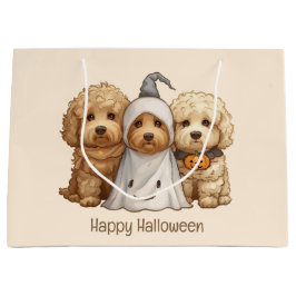 Gelukkige Halloween Goldendoodle Honden Groot Cadeauzakje