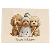 Gelukkige Halloween Goldendoodle Honden Groot Cadeauzakje (Achterkant)