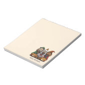 Gelukkige Halloween Goldendoodle Honden Notitieblok (Linkerzijde)