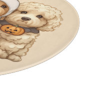 Gelukkige Halloween Goldendoodle Honden Snijplank (Hoek)