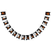 GELUKKIGE HALLOWEEN GRAPPIGE KAT POMPOEN VLAGGETJES (Alle)