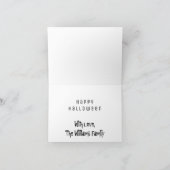 Gelukkige Halloween Grappige Pompoenen Kaarsen Lic Kaart (Binnen)