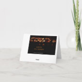 Gelukkige Halloween Grappige Pompoenen Kaarsen Lic Kaart (Achterkant)