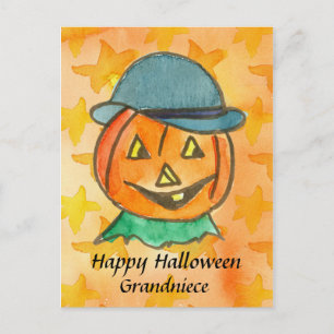 Gelukkige Halloween Grootnicht Jack-O-Lantern Cust Briefkaart