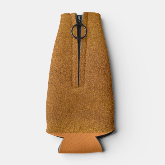 Gelukkige Halloween Heks & Kat op een bezemsilhoue Flesjeskoeler (Achterkant)