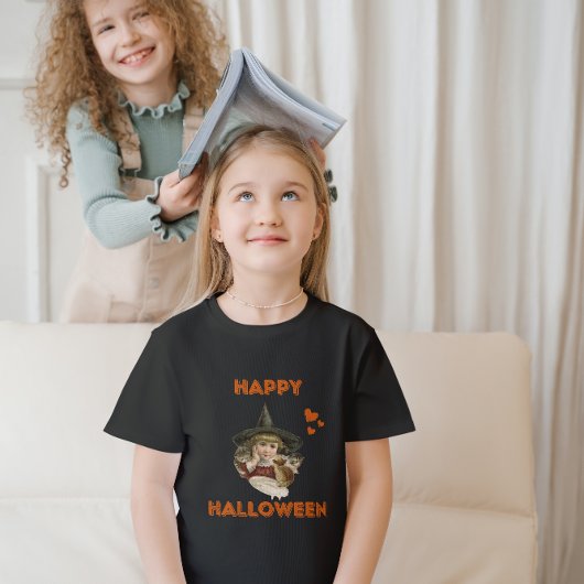 Gelukkige Halloween  heks met kittens T-shirt