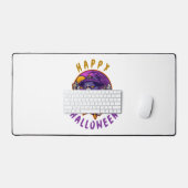 Gelukkige Halloween Heksenkat Bureaumat (Keyboard & Muis)