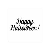 Gelukkige Halloween Houten Blok Opgezette Rubberst Rubberstempel (Afrduk)
