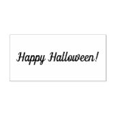 Gelukkige Halloween Houten Blok Opgezette Rubberst Rubberstempel (Afrduk)