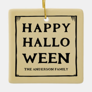 Gelukkige Halloween huisdier foto Keramisch Ornament