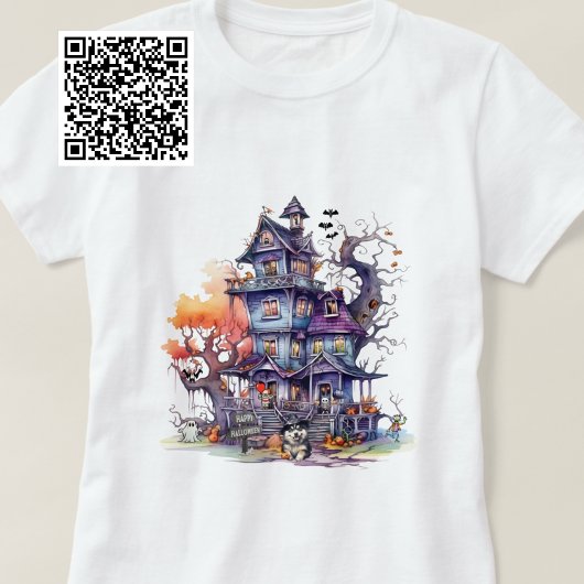 Gelukkige Halloween Husky heks en griezelige vrien T-shirt