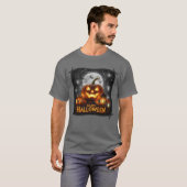 Gelukkige Halloween Jack en Lantern T-shirt (Voorkant volledig)