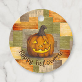 Gelukkige Halloween Jack O' Lantaarn Pompoen Favor Bedankjes Labels