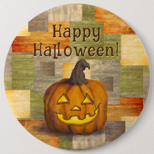 Gelukkige Halloween Jack O' Lantaarn Pompoen Ronde Button 6,0 Cm