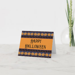 Gelukkige Halloween Jack O'Lanterns Kaart
