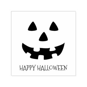 Gelukkige halloween jack op lantaarn gezicht zelfinktende stempel