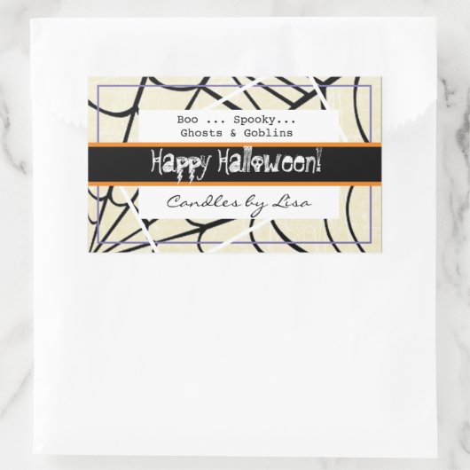 Gelukkige Halloween Kaars Making Labels (Tas)