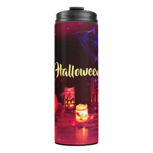 Gelukkige Halloween Kaarsen Thermosbeker