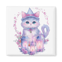 Gelukkige Halloween Kat en Kaarsen