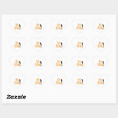 GELUKKIGE HALLOWEEN KAT HART STICKER (Vel)