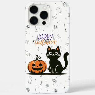 Gelukkige Halloween kat & pompoen iPhone 16 Pro Max Hoesje
