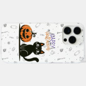 Gelukkige Halloween kat & pompoen Case-Mate iPhone Case (Achterkant (horizontaal))